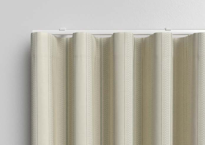 Trellis Prints, Noble Stripe Bud Green - Made to Measure Curtains - Image 13